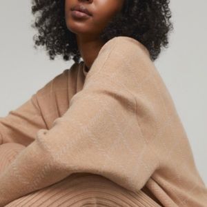 New Lunya Cozy Cotton Silk Pullover in Tranquil Tan Medium M $218